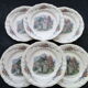 Set of 6 dessert plates in Sarreguemines model Obernai