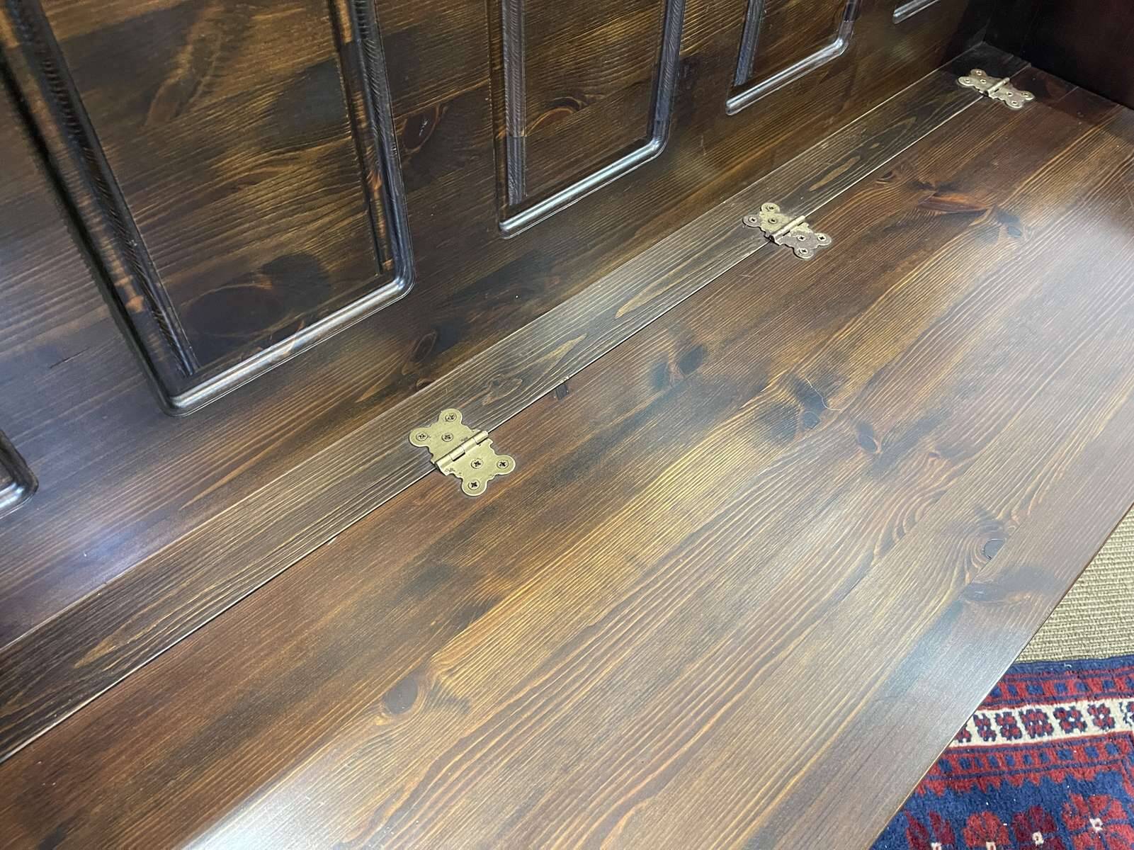 Banc coffre anglais en sapin moderne