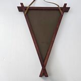 Vintage rosewood mirror 1960