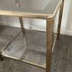 Belgo Chrom coffee table from the 70s in gold-plated brass
