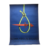 Original polish movie poster by jerzy flisak "ne misssion of the corsairs", 1970