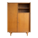 Vintage 1960s wooden wardrobe with tapered legs.