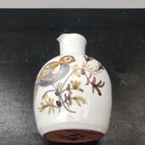 Former ceramic pitcher white decor birds painted