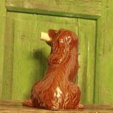Statue chien en céramique