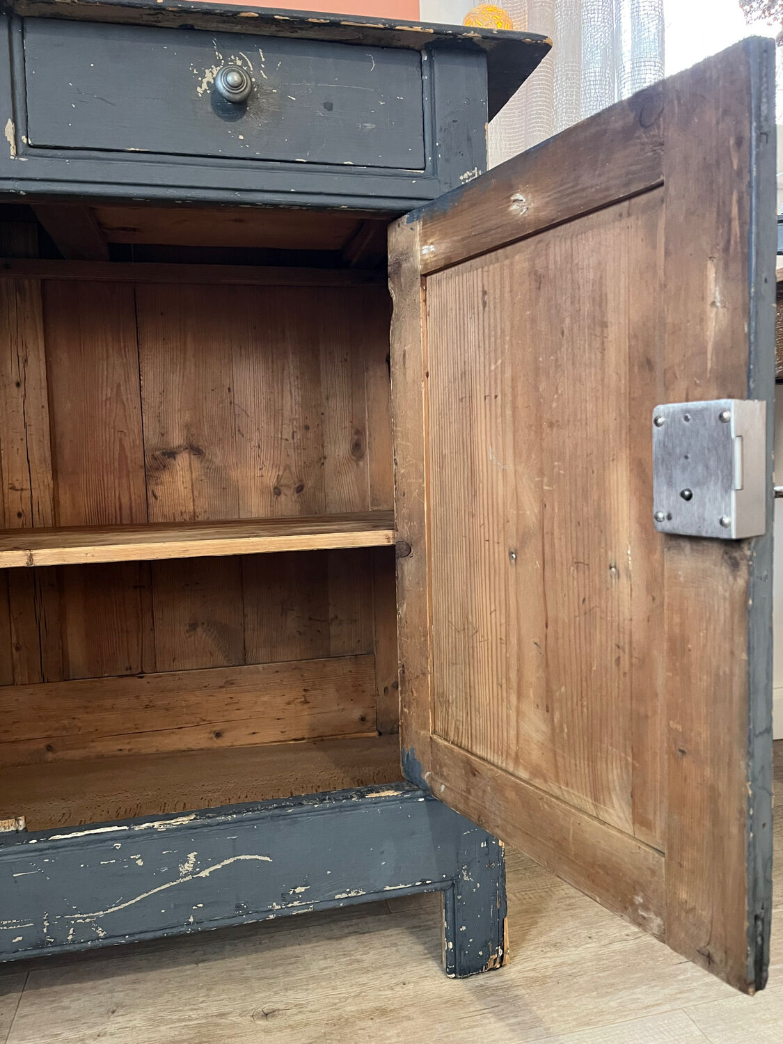 Slate blue Parisian buffet