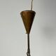 Conical suspended copper pendant by E.S Horn Aalestrup, Denmark 1950