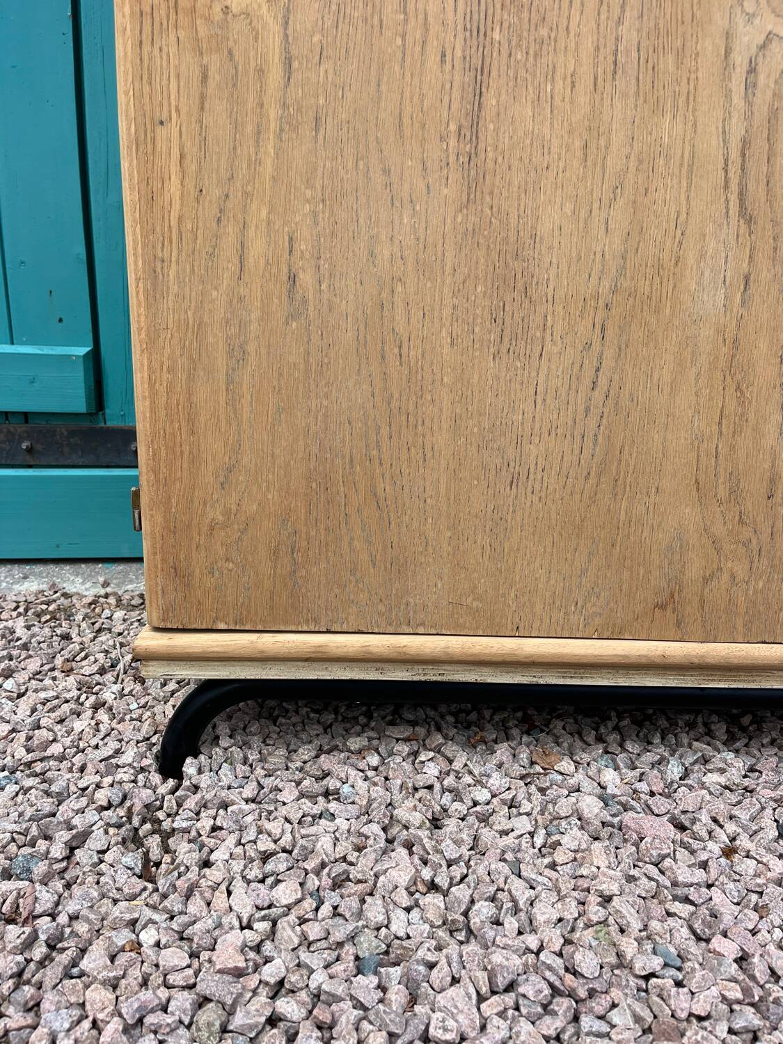 Wooden school cabinet