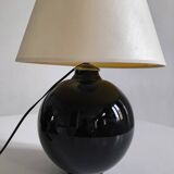 Black opaline ball lamp 1950