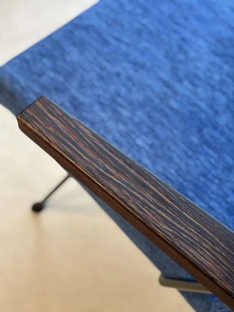 Gispen 1409 armchair André Cordemeyer petrol blue 1960s