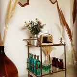 Desserte vintage en laiton
