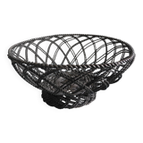 silver-plated metal basket vintage