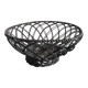 silver-plated metal basket vintage