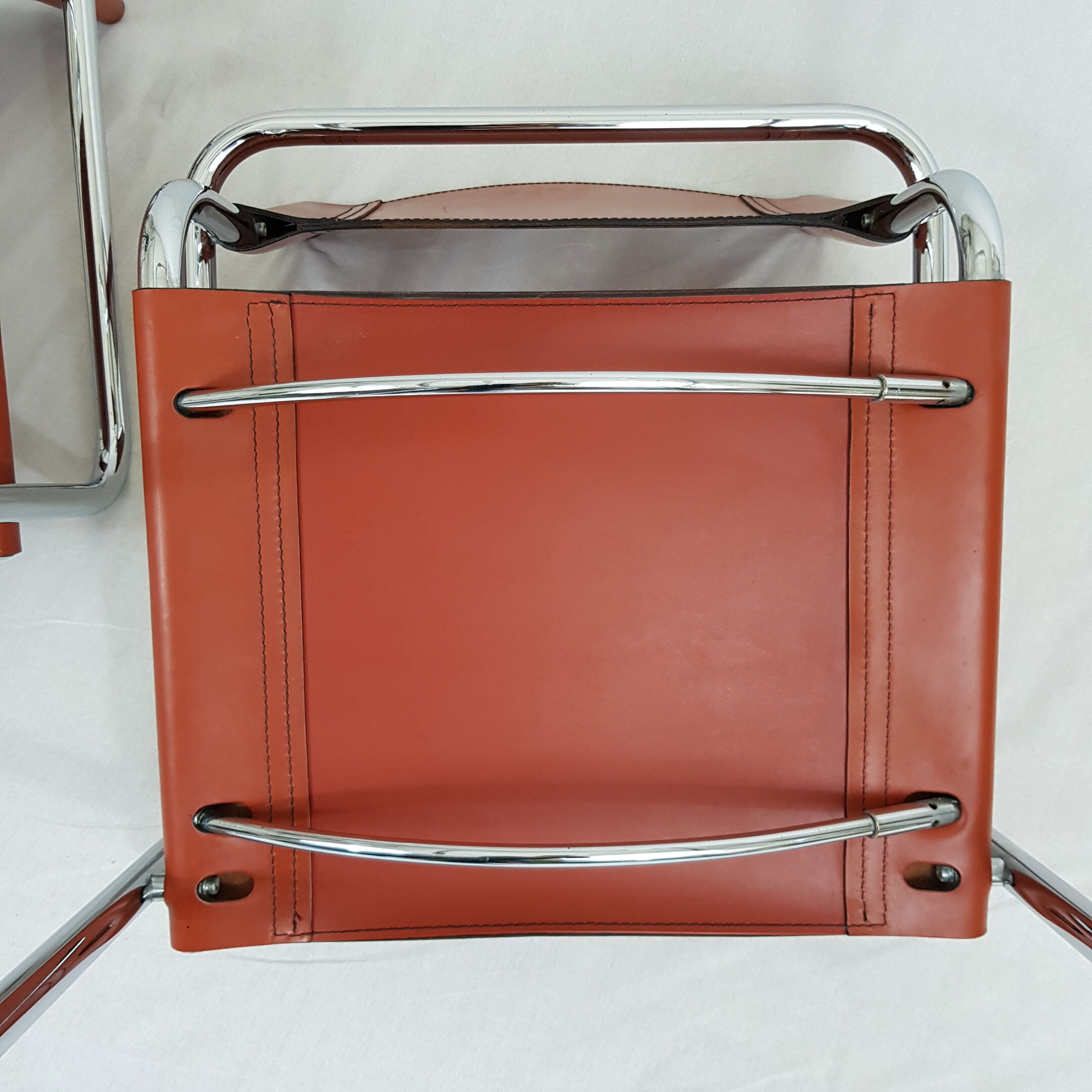 Pair of modernist canteliver Mart Stam S34 chairs