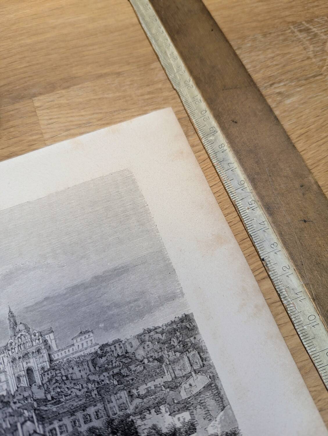 Le Puy-en-Velay, Haute-Loire. Printed illustration from 1866.