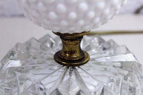 Lampe à poser en verre 1950