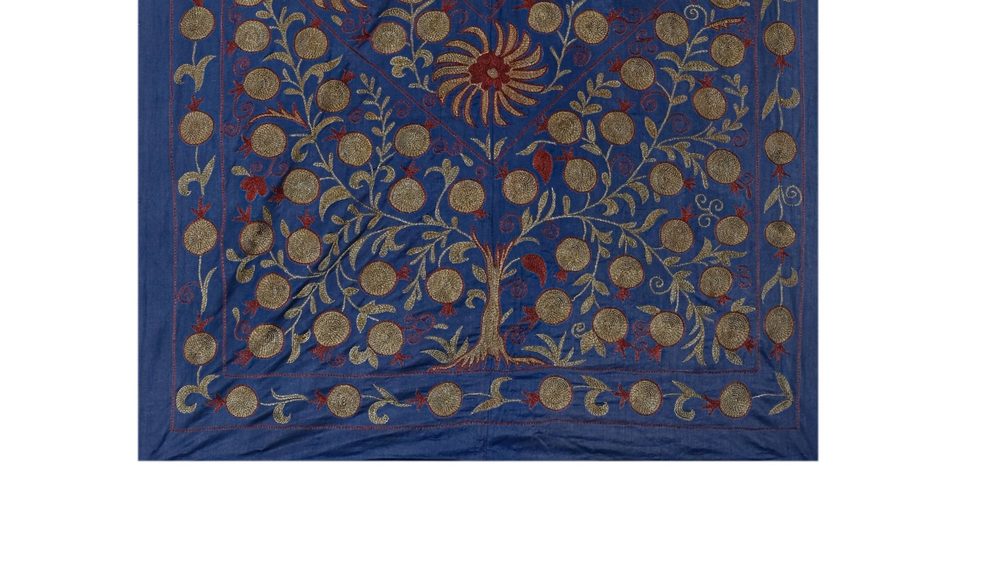 Hand knotted rug, vintage Turkish rug 100x194 cm