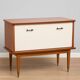 Vintage mid-century bar cabinet from the 1950s–60s.