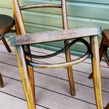 Ensemble de 4 chaises bistrot années 50