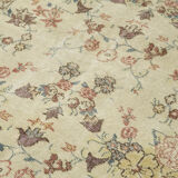 Handwoven anatolian beige rug 140 cm x 243 cm