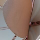 Hanging Altus Robert de Schuytener, lotus flower lamp, vintage pink 60s brass