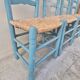 4 chaises paillées anciennes de style provençale