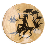 Enamelled ceramic fruit bowl, Grandjean-Jourdan Vallauris, vintage