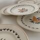 7 dessert plates and one Longwy dish