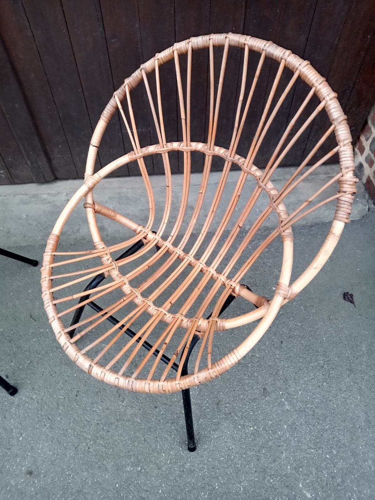 Pair of shell armchairs