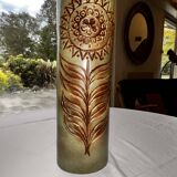 Grand vase tubulaire en céramique Jean Varoqueaux pour la poterie périgordine
