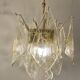 Suspension en verre de Murano, années 80