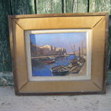 Painting "port of Sète"
