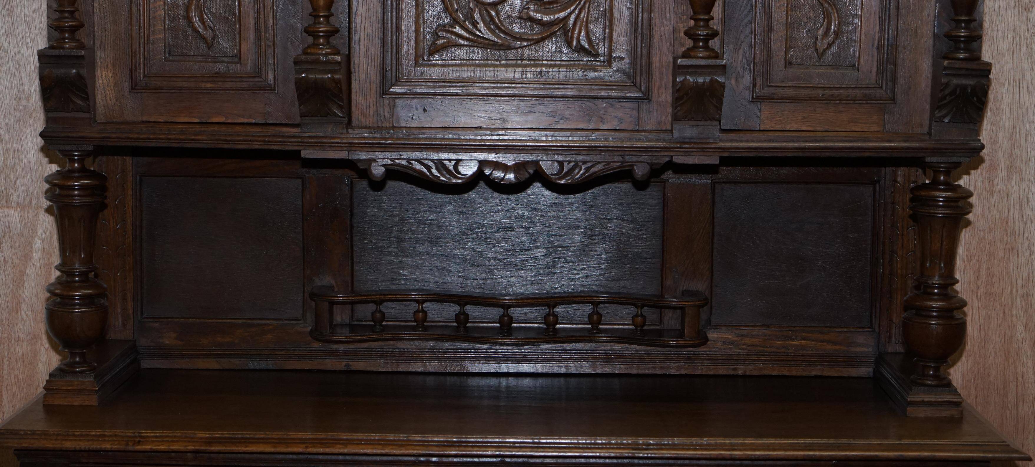 Dutch Carved Oak Wardrobe Early 19th Century