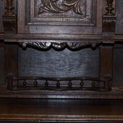 Armoire Néerlandaise Sculptée en Chêne Massif Début XIXe Siècle