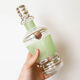 Carafe en verre granité vert, vintage