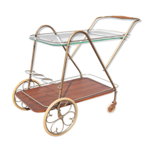 Desserte vintage, bar - roulettes