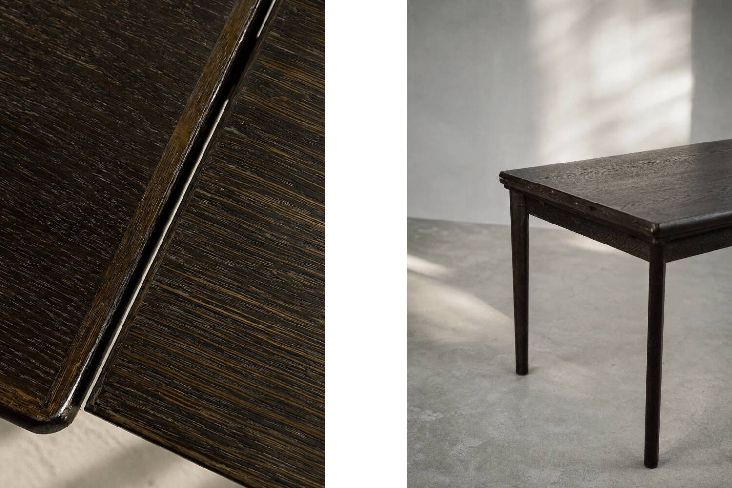 Vintage Mid-Century Danish Modern Oak Folding Dining Table from Am Møbler