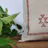 Coussin berbère Sabra Blanc Motifs berbères