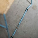Hand-woven iron chairs from the 70s/80s, set of 4