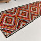 3x9 geometric kilim runner rug, 86x278cm