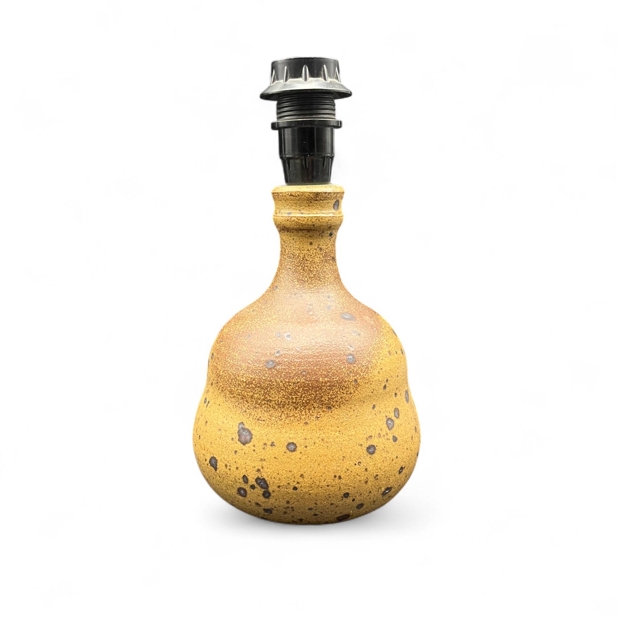 Pyrite sandstone ball lamp base, La borne Tiffoche Deblander style