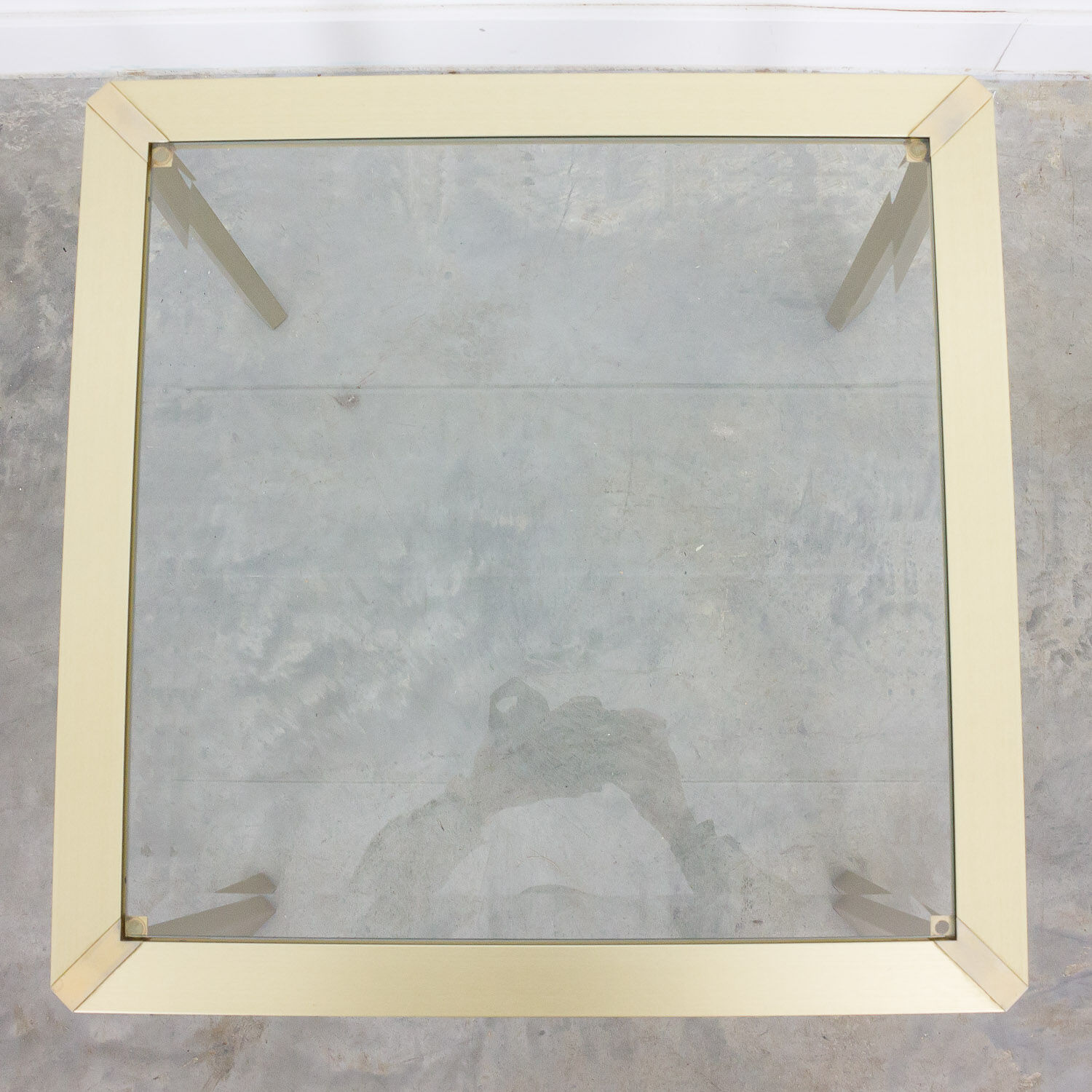 Pierre Vandel mid century coffee table brass