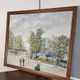JC Perot: Large oil on canvas "Place Pigalle"