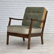 1960s, Danish armchair, furniture wool, beech wood.