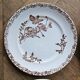 Ironstone dessert plates, poppies