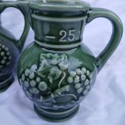 3 antique wine jugs