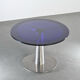 Table à manger en verre soufflé et acier par Perrin & Perrin, vers 1990.