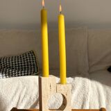 Travertine candle holder, 1970