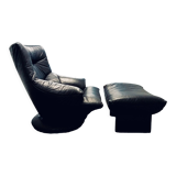 Ligne roset - armchair driver and sound ottoman 70's