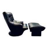 Ligne roset - armchair driver and sound ottoman 70's