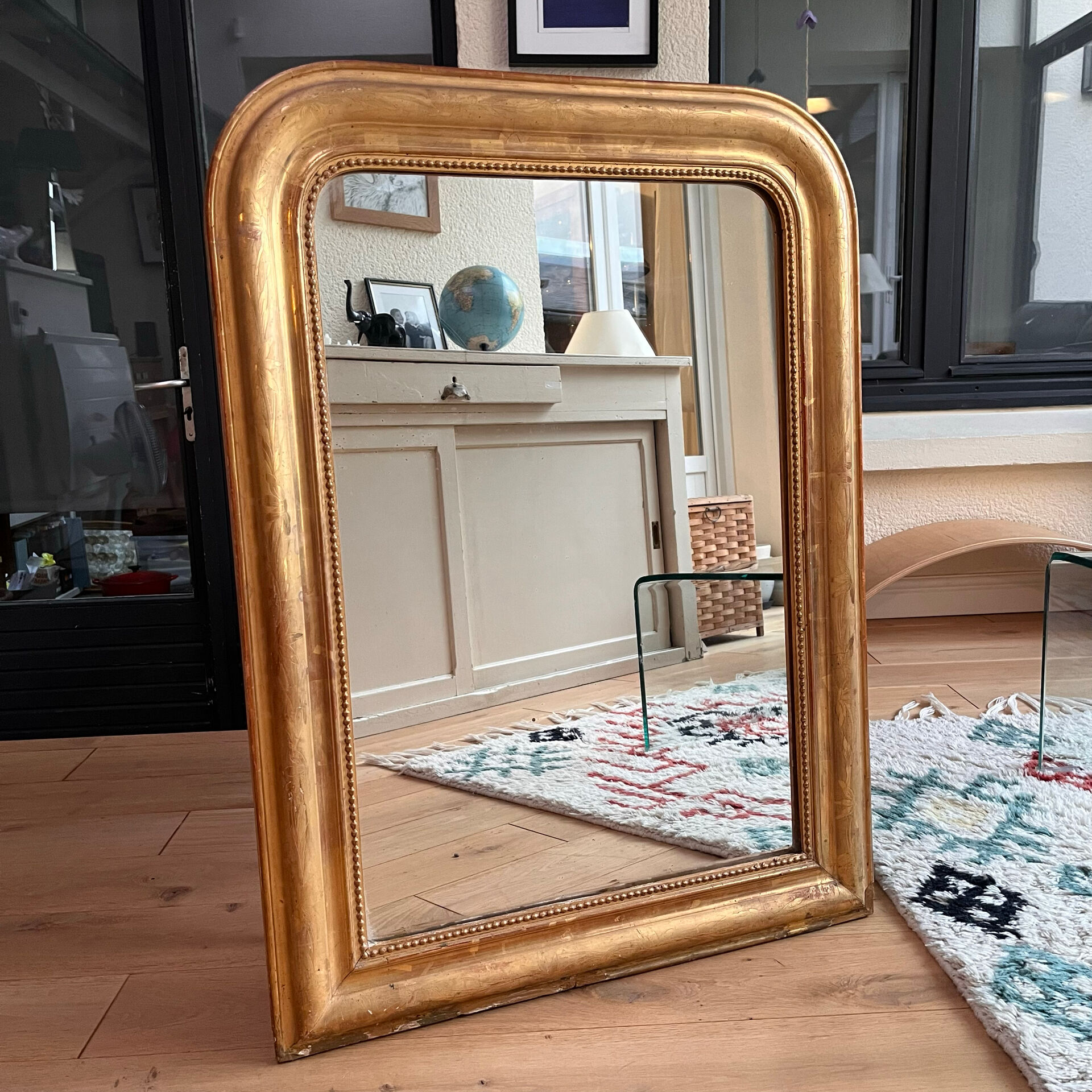 Golden Louis Philippe mirror
